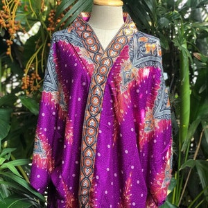 Peacock Kimono Boho Cardigan Blazer Hippie Oversize Gypsy Bohemian ...