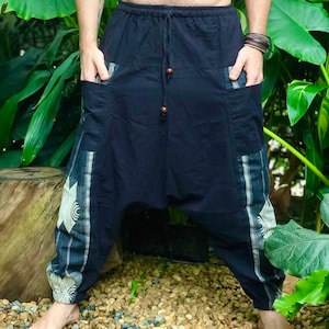 Harem Aladdin Pants Hippie Boho Festival Clothes Samurai Pants Mens ...