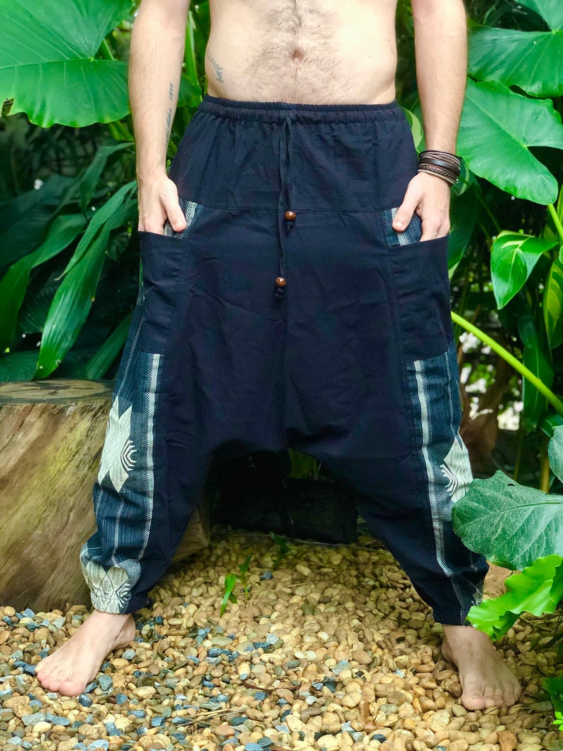 Enaamiaz 2023 Pantaloni da Uomo Casual Etnici Harem Larghi Uomo Baggy