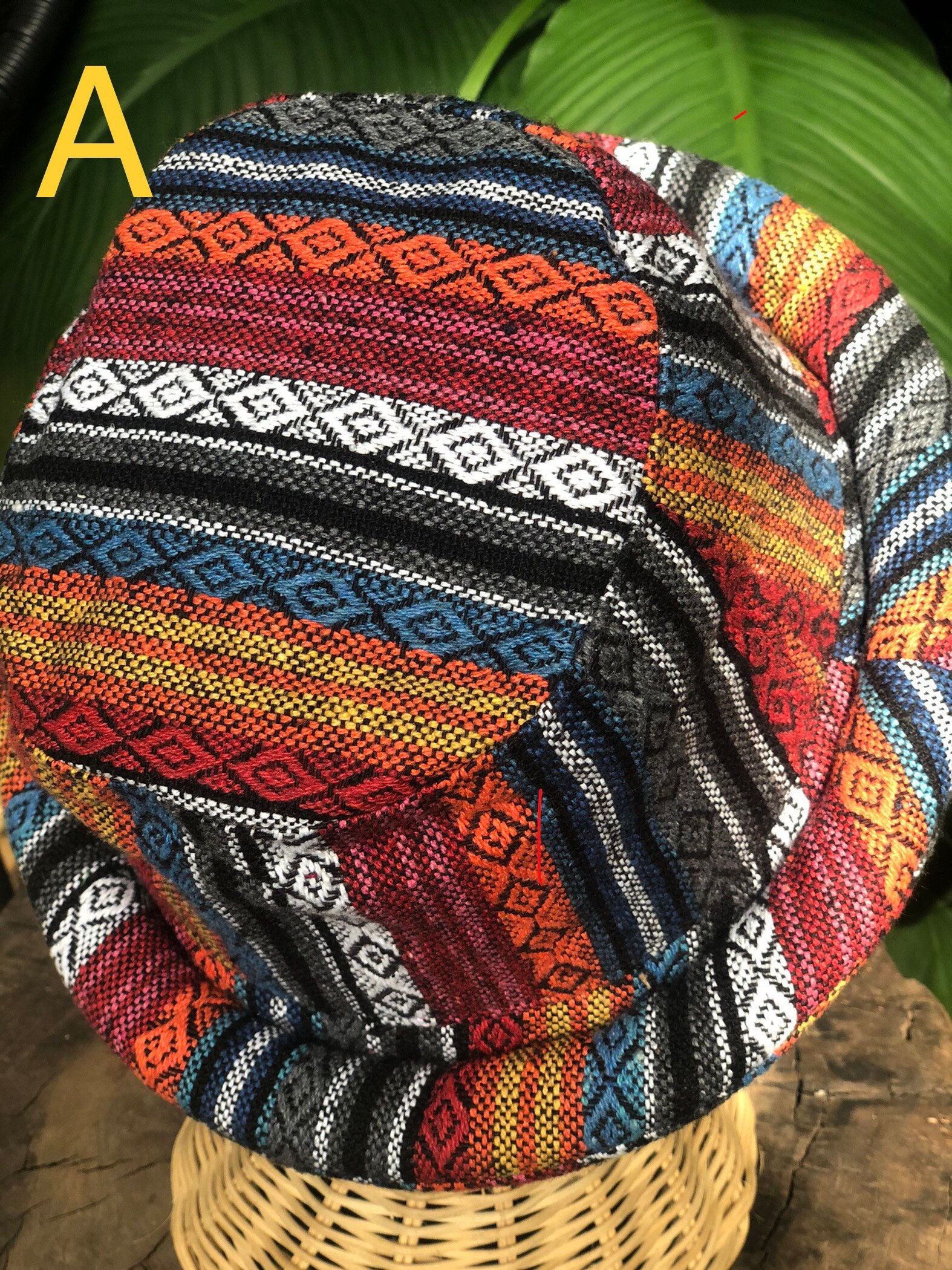 Cotton Boho Roll Brim Hat Aztec Hat Hippie Style Woven - Etsy