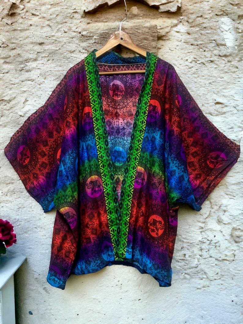 Rasta color kimono jacket , blazer , Rastafari
