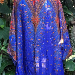 Festival Kimono Cardigan blazer Hippie Gypsy Bohemian Boho Rave outfit Peacock Paisley Top Cover Summer plus size Burning man women men gold image 9