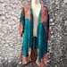 Hippie Festival Long Cardigan Blazer Tribal Boho Gypsy Bohemian Oversize style Top Kimono Beach Cover Up Summer Vegan Mandala Gift Men women