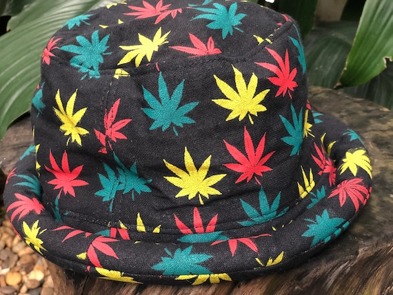 Roll Brim Hat Marijuana Leaf Cannabis Weed Hat Street Style Cotton Hipster  Festival Rasta Fashion Rastafarian Men Women Tribalspiritshop -  UK