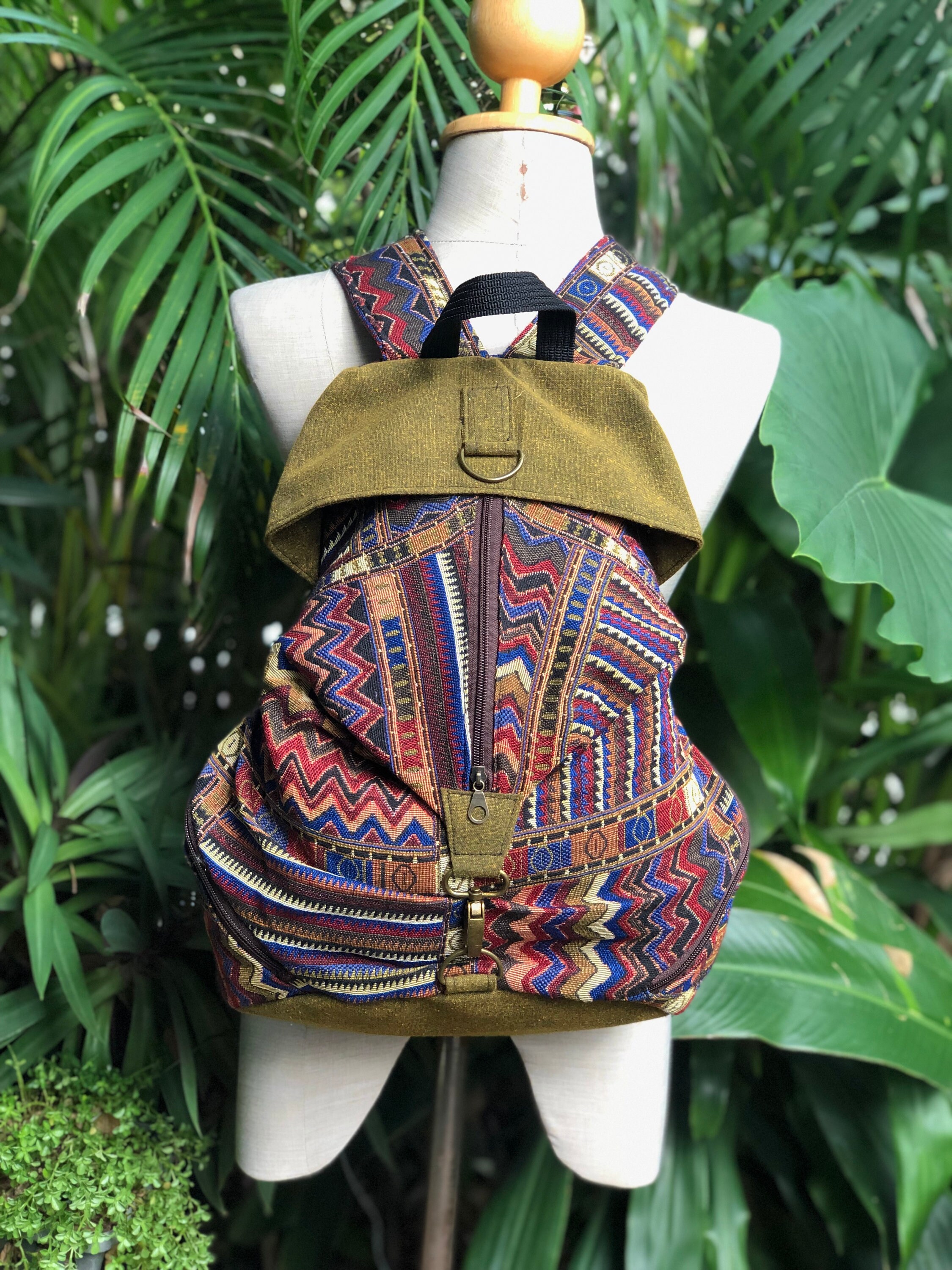 LuLaRoe Aztec Backpack Southwest style Western boho hippie Tribal Woven Backpack Boho Aztec Hippie Southwestern Baja  main image 4