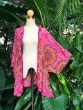 Boho Kimono Cardigan blazer Hippie Oversize Mandala Gypsy Bohemian Tribal style Dress Top Beach Cover Summer unique gift plus size women men