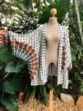 Peacock Kimono Cardigan blazer Hippie Mandala Oversize Gypsy Bohemian Boho Tribal style Dress Top Beach Cover Summer plus size women men