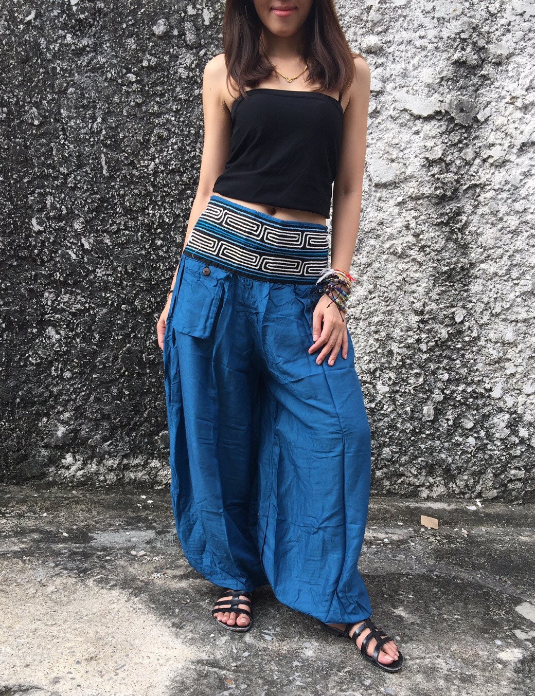 Yoga Pants Hippie Boho Harem Pants Bohemian Style Festival Etsy