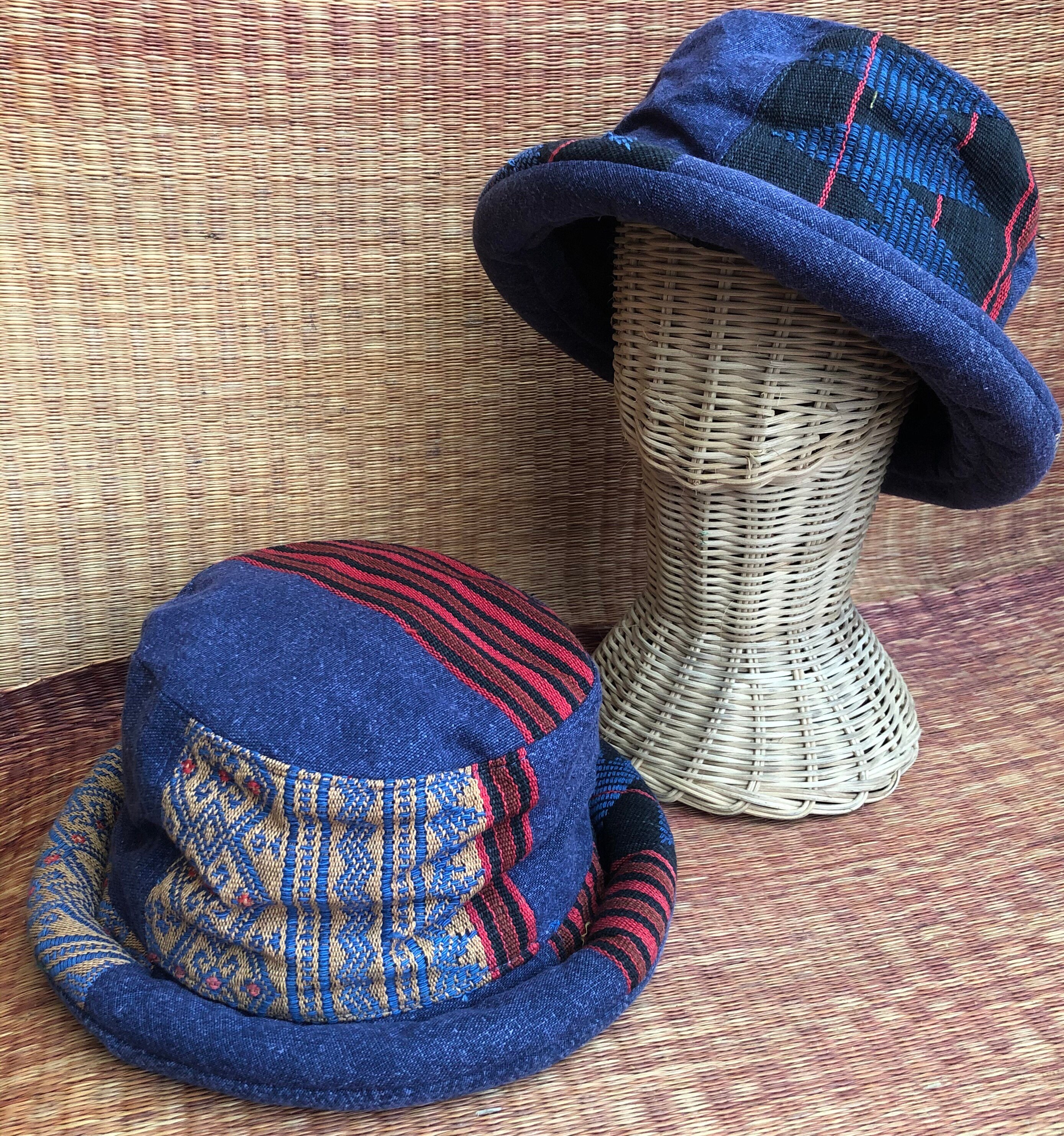 Hippie Hat Boho Hat Stonewashed Fabric 