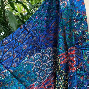 Purple Peacock Boho Kimono Cardigan Hippie Oversize Gypsy Bohemian Tribal style colorful Rave Music festival outfit Summer plus size women image 8