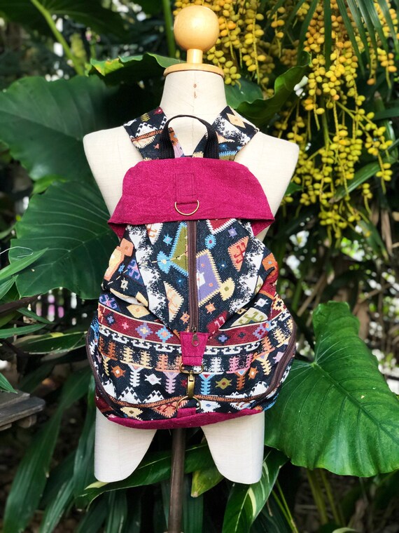 Vintage colorful Striped Hippie Festival Backpack Mexican Drug Rug Bag Vintage | Bags | Vintage Colorful Striped Hippie Festival  main image 3