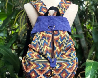 Baja Unique Backpack Ethics Hippie Drug Rug Fabric Gypsy  display picture 2