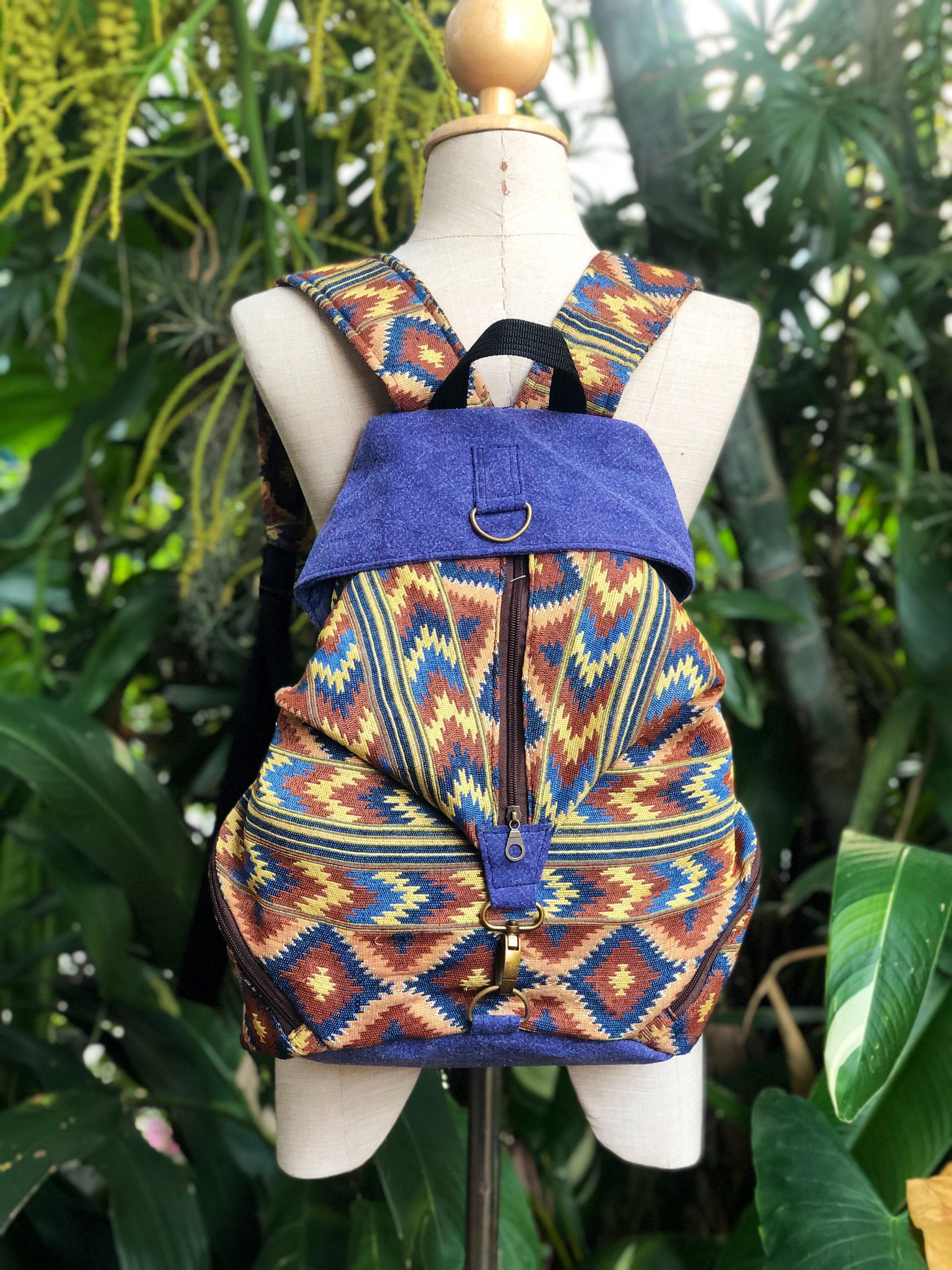 Ultimate Hippie Lightweight Embroidered Knapsack Hippie Backpack - Etsy UK main image 2