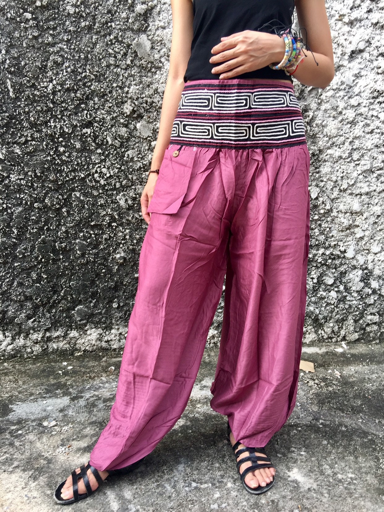 Yoga Pants Hippie Boho Harem Pants Bohemian Style Festival Etsy