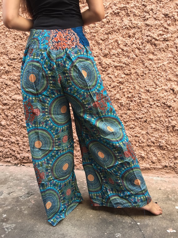 Mandala Boho Palazzo Pants Wide Leg Pants High Slit Festival Clothing Gypsy  Hippie Vegan Bohemian Fashion Beach Pants Paisley Gift for Women -   Canada