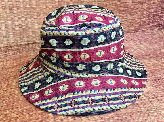 Bucket Hat Sun Hat Tribal Aztec Ikat Style Funky Boho Hippie Hipster Vegan  Men Women Beach Fishing Boonie Hat Festival Napali Cotton -  Australia