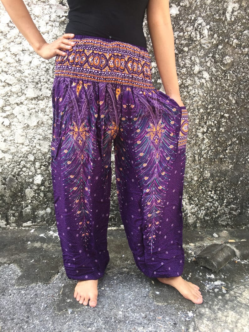 African Art Tribal Print Womens Yoga Harem Pants