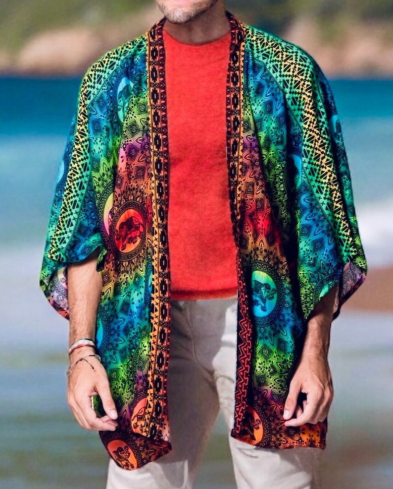 Rastafari clothes , Rasta style and color kimono blazer