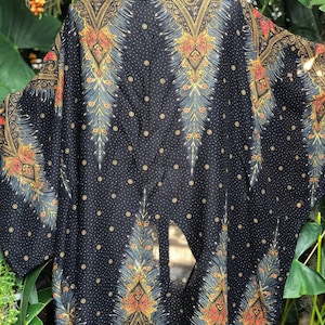 Festival Kimono Cardigan blazer Hippie Gypsy Bohemian Boho Rave outfit Peacock Paisley Top Cover Summer plus size Burning man women men gold image 8