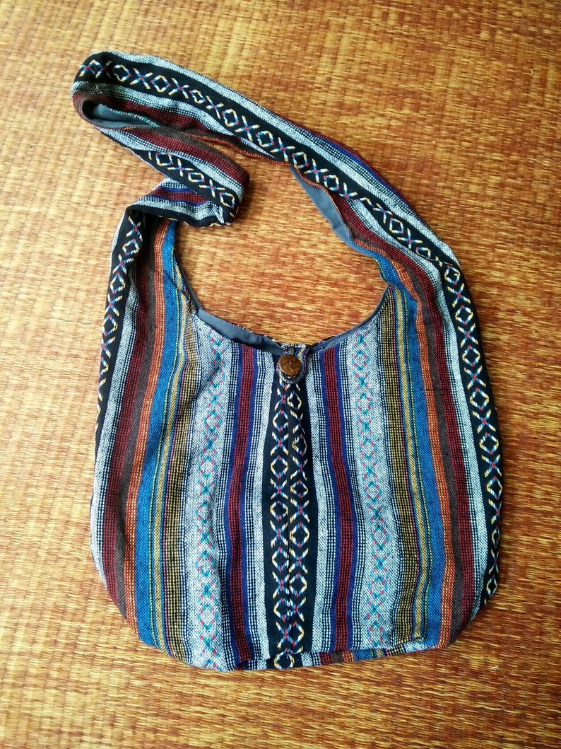 Hippy Boho Style Sling Cross Body Shoulder Messenger Bag Purse Multi Color Premium Quality