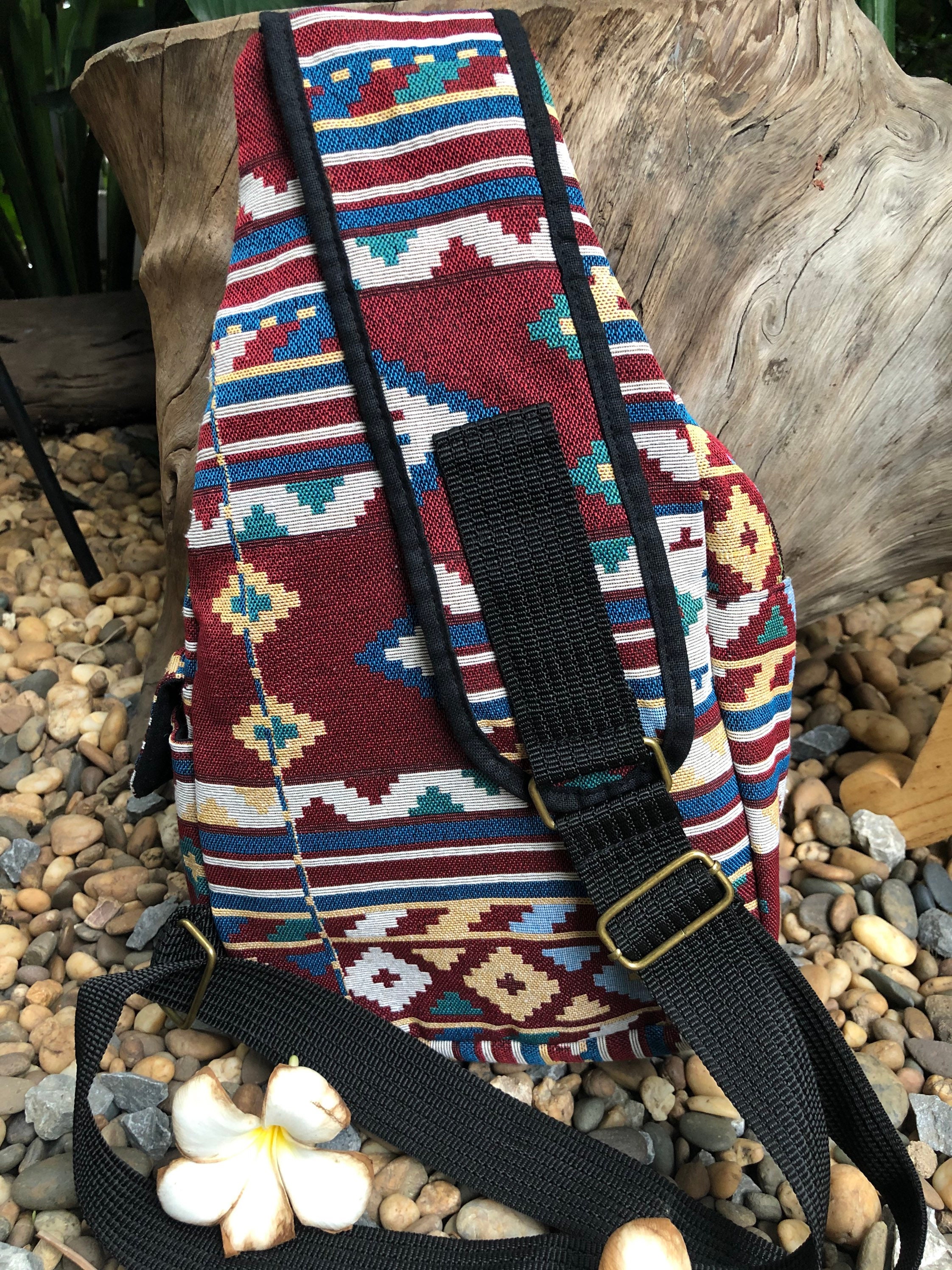 KAVU Rope Sling Backpack Crossbody Southwestern Aztec display picture 1