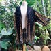 Hippie Cardigan Gypsy Bohemian Boho style Oversize Unisex Plus size Beach Kimono Cover Up Tribal Gift for Men burning man festival Vegan