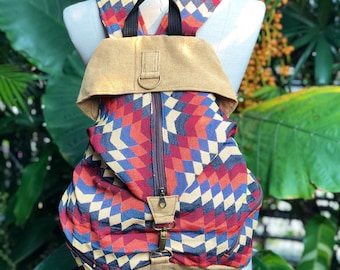Patchwork Baja Backpack, Hippie Bag, Boho Backpack - Etsy display picture 3