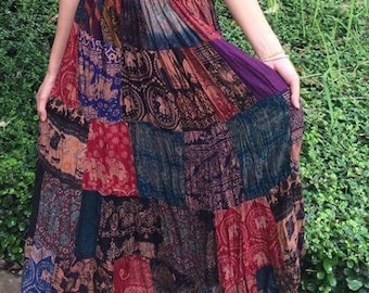 hippie patchwork clothing