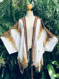 Festival Kimono Cardigan blazer Hippie Gypsy Bohemian Boho Rave outfit Japanese Zen Paisley Beach Cover Summer plus size Burning man for men