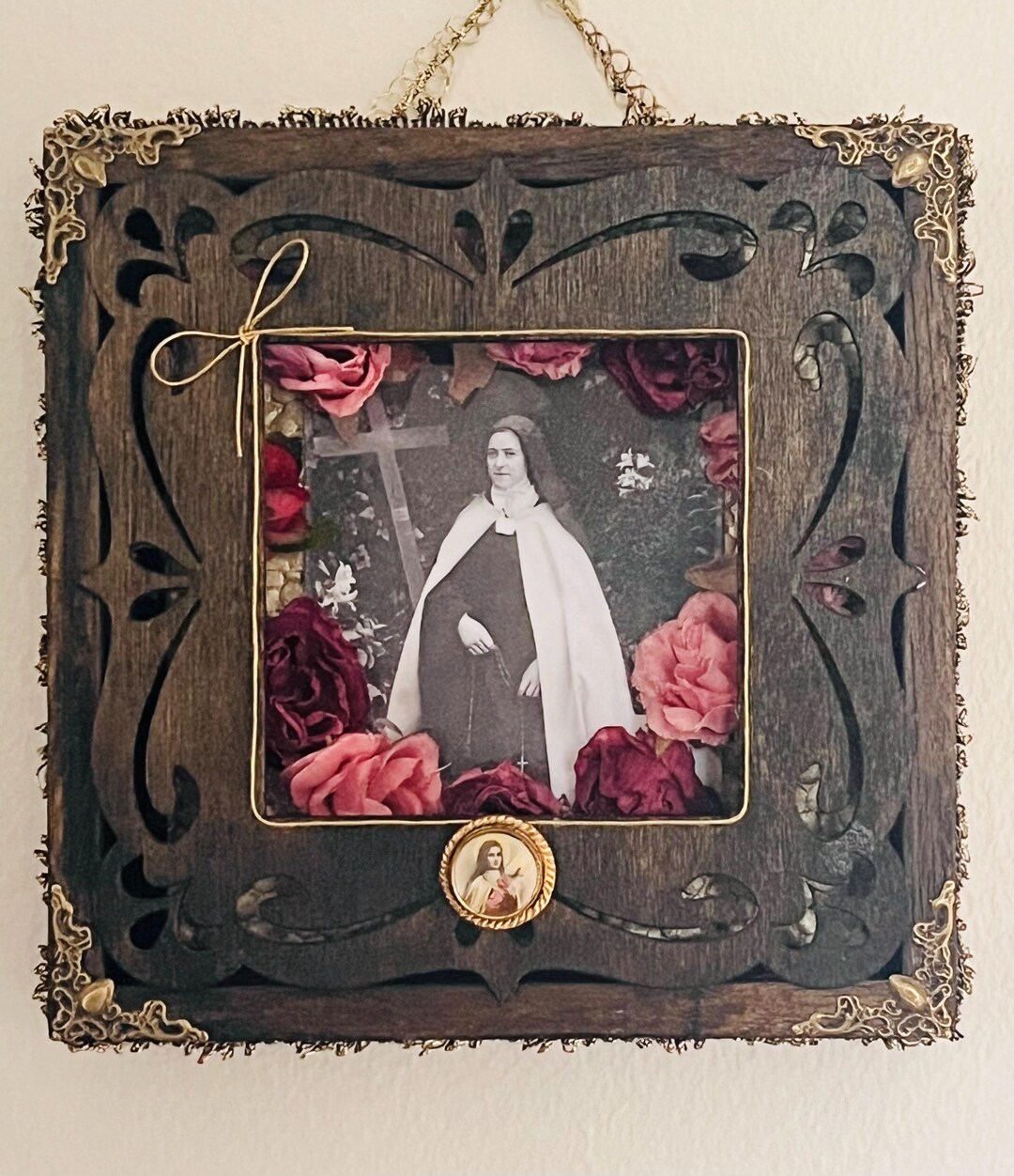 Saint Therese of Liseaux Wall Art Shrine Catholic Decor and Gifts - Etsy