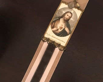 Sacred Heart of Jesus Handmade Bookmark Catholic Gifts