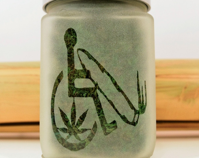 Handcrafted Cannabis Accessible Stash Jar - Perfect Medical Marijuana Gift for Weed Enthusiasts - Stylish Weed Accessories Store Your Herb