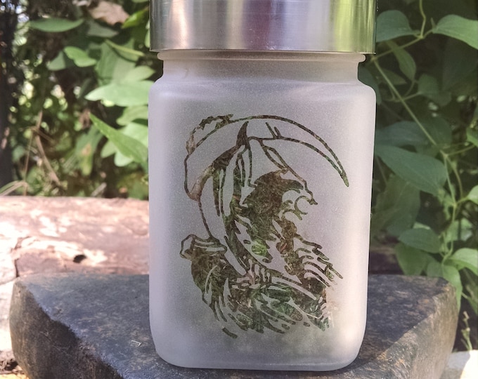 Grim Reaper Stash Jar - 420 Weed Accessories, Stoner Gifts - Dank Stash Jars - Stoner Accessories, Weed Jars