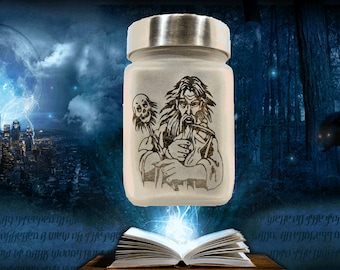 Wizard Skull Scepter Stash Jar - Perfect for Weed Gifts, Stoner Accessories, and 420 Cannabis Storage