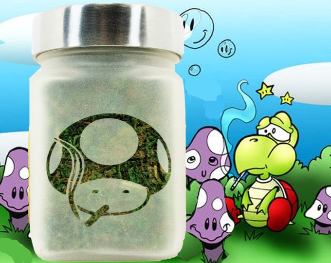 Stoney Mushroom Stash Jar