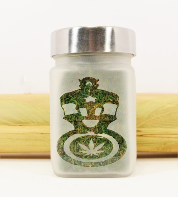American Cannabis Man Stash Jar - Ultimate Weed Gift for Stoners: Stash Jars & Accessories, Ganja Gift for Cannabis Enthusiasts