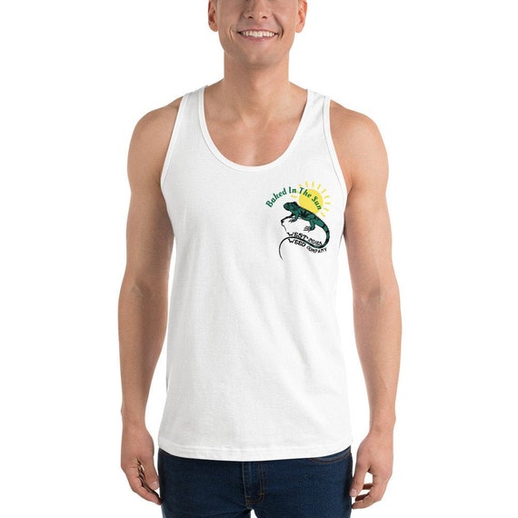 Baked In The Sun Tank Top, Cannabis Resort Wear & Summer Beach Wear, West Indies Weed Company Tee