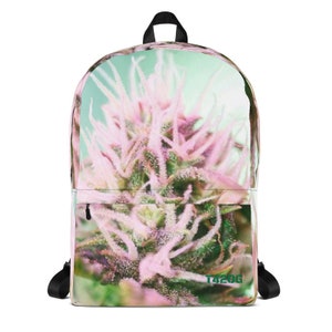 Backpack with Cannabis Flower Design by Twisted420Glass 420 image 1