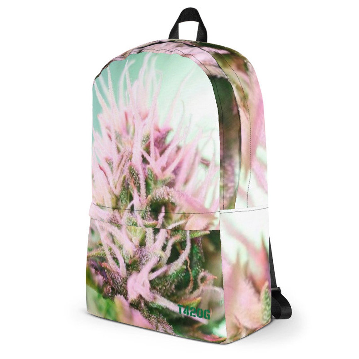 Backpack with Cannabis Flower Design 420 Back Pack Weed Etsy