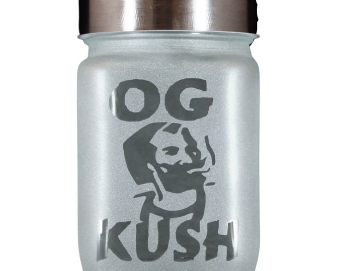 OG Kush Stash Jar - 420 Weed Accessories, Stoner Gifts & Stash Jars - Cannabis Gifts - Ganja GiftS - Weed Jars - Stoner Accessories