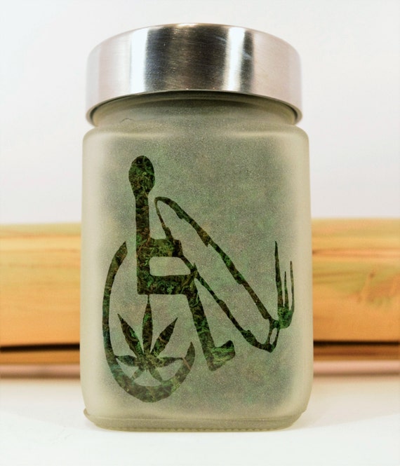 Handcrafted Cannabis Accessible Stash Jar - Perfect Medical Marijuana Gift for Weed Enthusiasts - Stylish Weed Accessories Store Your Herb