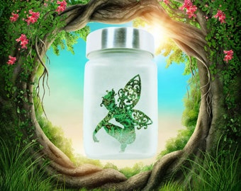 Fairy Stash Jar - Stylish & Fun Weed Accessories for Stoner Girls - Cool Stash Jars for Ganja Gifts - Perfect for Storing Your Bud