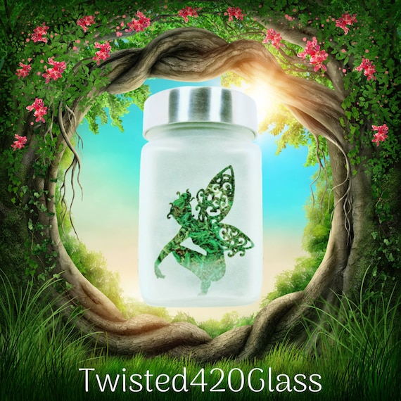 Fairy Stash Jar - Stylish & Fun Weed Accessories for Stoner Girls - Cool Stash Jars for Ganja Gifts - Perfect for Storing Your Bud