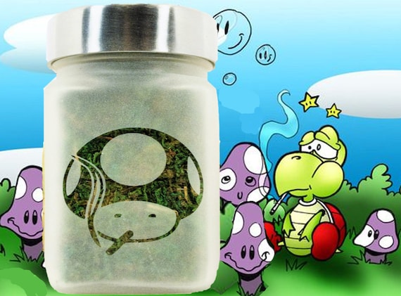 Stoney Mushroom Stash Jar