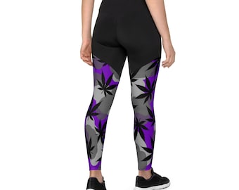 Stay Stylish and Active in Black Camo Printed Leggings with Active Wear  Compression by Twisted420Glass - Perfect for Workouts and Everyday