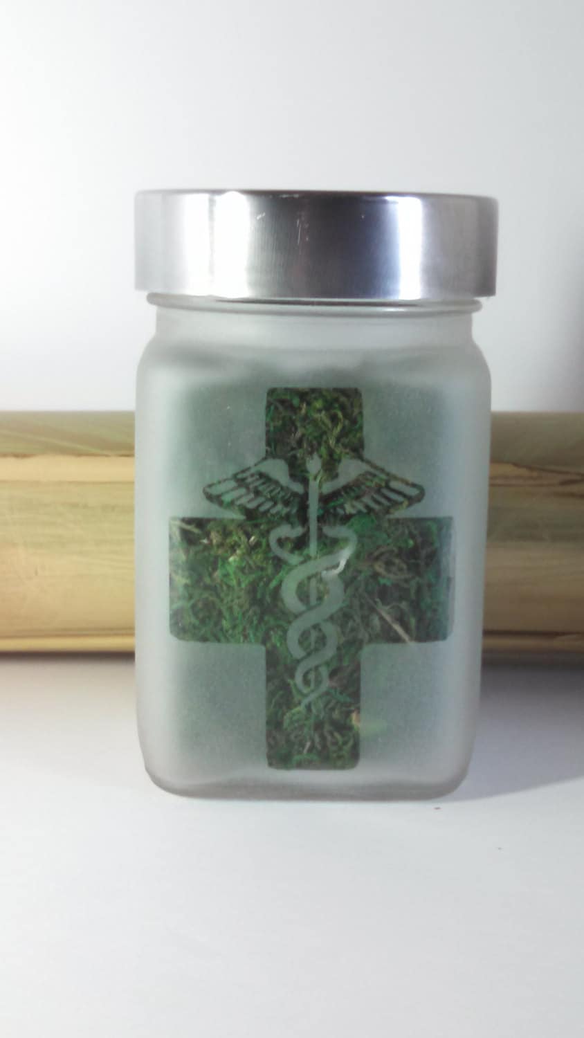 Medical Marijuana Stash Jars, Weed Accessories Stoner Gifts, Glass