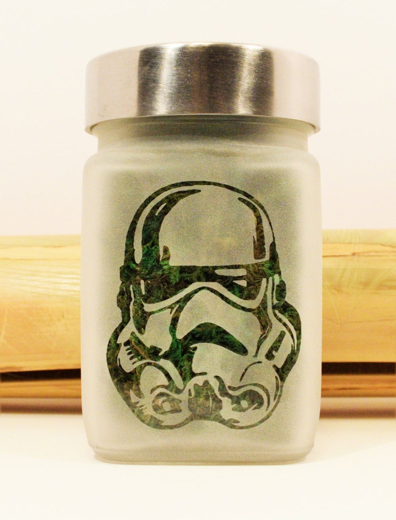 Storm Trooper Stash Jars 420 Weed Jar Star Wars Weed Etsy