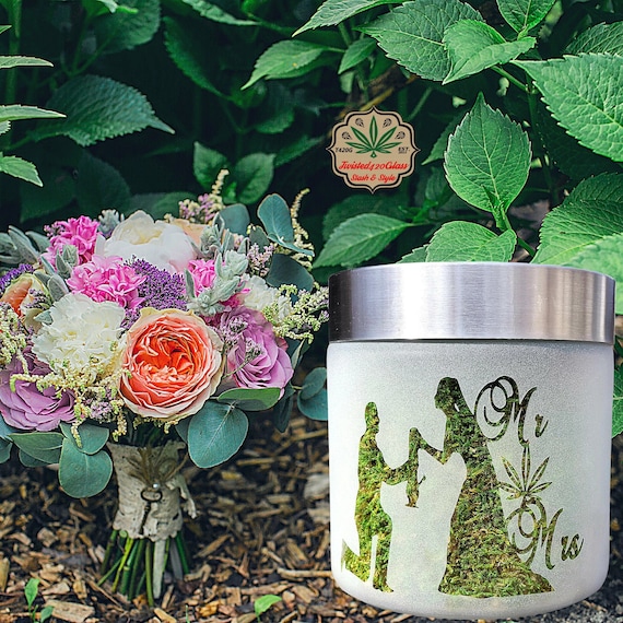 Elegantly Elevated Mr & Mrs Stash Jar