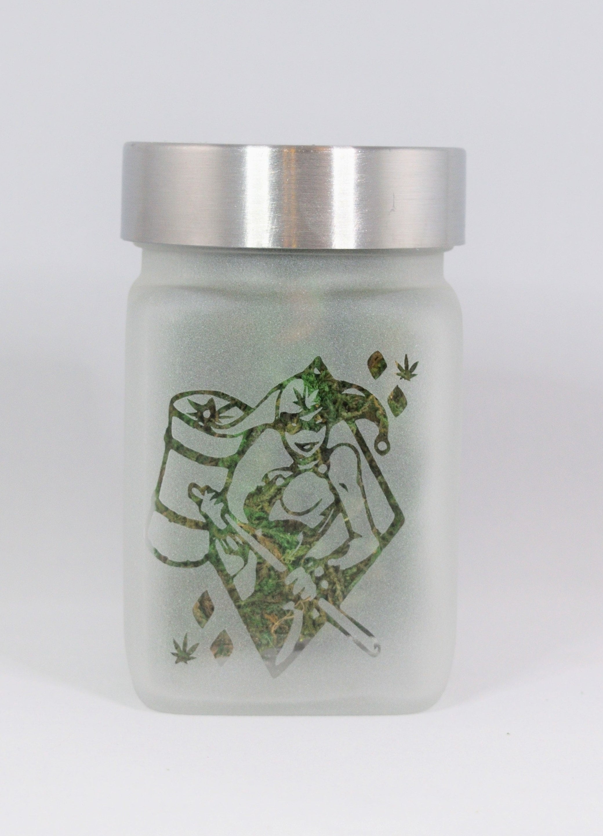 Sexy Clown Girl Weed Stash Jar Unique Stoner Gift for Her Weed