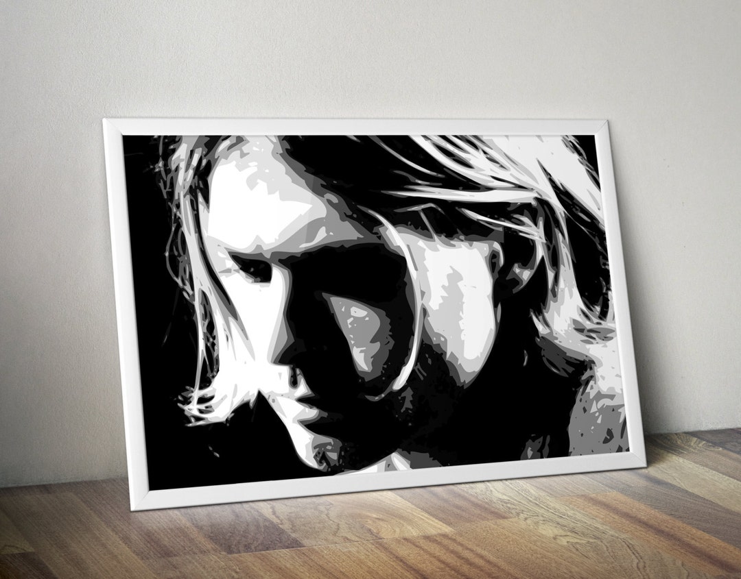 Kurt Cobain Nirvana Pop Art Poster delivered Rolled Without Frame - Etsy